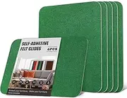 6PCS Furniture Pads Floor Protectors,11x8 inch Felt Furniture Pads Self Adhesive Floor Protectors Pads,Anti Scratch Felt Pads for Furniture Feet Chair Legs Table,Furniture Felt Pads - Green