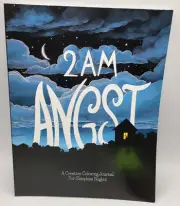 2 AM ANGST: A CREATIVE COLORING JOURNAL FOR SLEEPLESS By Jim Erskine *BRAND NEW*