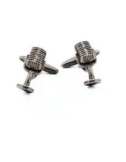 [Cudworth] Antique Microphone Cufflinks in Silver