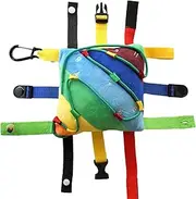 Sensory4u Sensory Buckle Pillow Fine Motor Development Toy Activity - Plus Threading Counting and Zipper Skills All in One