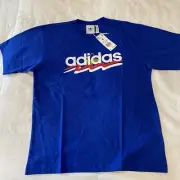 Adidas Brush Stroke Tee - New With Tags - Mens Medium - Team Royal Blue