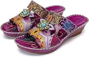 [Lausiuoe] Orthopedic Sandals For Women Dressy Summer Comfortable Arch Support Orthotic Flip Flops Casual Low Wedge Slides