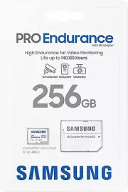Samsung Pro Endurance Micro SD Card 256GB 4K Class 10 SDXC DashCam Security