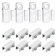 KERUI 4 Wireless Sensor Door Window Burglar Alarm & 8 Window Locks with Key