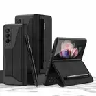 Card Case For Samsung Galaxy Z Fold 6 5 4 3 Luxury Folding Leather Armor Cover
