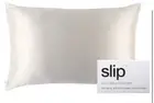Slip Queen Silk Pillow Cases - Queen Size Standard Pillow Case, White (20" x 30"