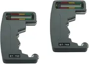 jojofuny 2pcs Dial Type Battery Tester for Button Cell Color Coded Indicates Power Level No Battery Required Easy to Use for Home Office