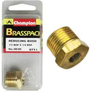 Champion Brass Pack Hex Reducing Bush HC45, 1/2" to 1/4"