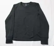 Free Country Men's Force Grid Fleece Crew Base Layer Top AN3 Charcoal Medium NWT