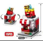 City Mini Street View Retail Building Blocks Food Shop 115 pieces Get All 8!