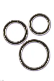 California Exotic Silver Ring 3 Piece Set