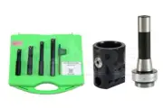 2" Boring head+R8 Shank +4pcs 1/2" Indexable Boring Bar Set TCMT #]