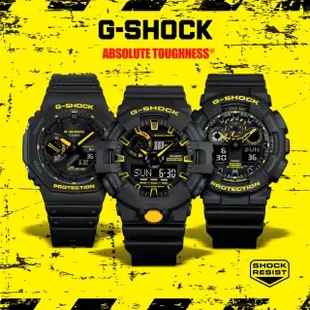 【CASIO 卡西歐】G-SHOCK 酷炫 搶眼黑黃色 雙顯腕錶51.2mm(GA-100CY-1A)