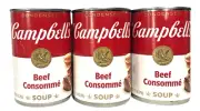Campbell's Beef Consomme Condensed Soup Campbells 10.5 oz (3 cans)