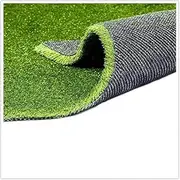 Fas Home Artificial Grass Turf 3.3'X5', 0.8" Pile Height Realistic Synthetic Grass, Drainage Holes Indoor Outdoor Faux Grass Astro Rug Carpet for Pet Dog Garden Backyard Balcony