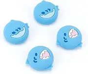 GeekShare Cute Silicone Game Console Thumb Grip Caps, Joystick Cover Compatible with Switch/OLED/Switch Lite,4PCS - Little Shark