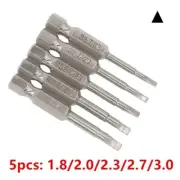 Heavy Duty Magnetic Triangle Head Screwdriver Bits with Hex Shank Set of 5