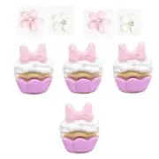 Princess Cupcakes - Shelly's Buttons - Flat Back Embellishments - Craft Scrap