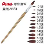 【讀書人文具】 PENTEL 飛龍 ZBS1圓頭/平頭水彩筆