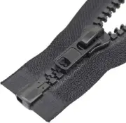 YaHoGa 2PCS #10 24 Inch Separating Jacket Zipper for Sewing 24" 2pcs, Black