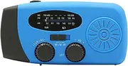 Weather Radio ? AM/FM Receiver, Flashlight & Power Bank | 3-Way Charging: Solar, USB, Hand Crank, Portable Device for Camping, Travel, Storm and Power Outage Alerts