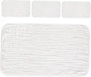 UTHCLO 4 Pcs Soft Washcloths Absorbent Towels for Newborns Quick Drying Face and Bath Towels Gentle Cotton for Delicate Skin for Showers and Birthdays