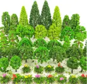 60 Pieces Model Trees 1.36-6 Inch Mixed Model Tree Train Scenery Architecture Tr