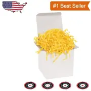Crinkle Cut Paper Filler Bulk - 10 lbs of Yellow Zig-Zag Strips for Decoration