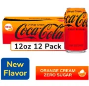 Coca Cola Orange Vanilla Cream Zero Sugar 12-pack Cans