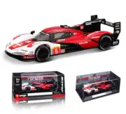 Bburago 1:43 Porsche 963 24th LeMans LMH #5 Diecast Model Car Acrylic Cover+Base