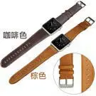 【瘋馬紋】42mm Apple Watch 1 Series 2 智慧手錶錶帶/經典扣式錶環/皮革式