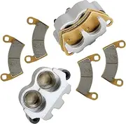 Front Left and Right Brake Calipers with Pads Replacement for Polaris Ranger 500 570 800 900 1000 Crew XP 1911283 1911284 1912255 1912256 1912134 1912135