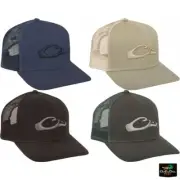 NEW DRAKE WATERFOWL SYSTEMS MESH BACK FLAT BILL BALL CAP - SNAPBACK HAT -