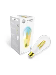 GE Imagine Sync 6.5W ES CCT LED Dimmable Smart Heritage Pilot Globe