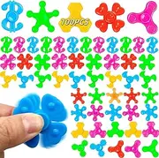 Desyeryamimi 100 Pack Mini Fidget Spinners Bulk Toys for Kids 3 4 5 6 7 8 9 Party Favors Goodie Bags Stuffers Birthday Return Gifts Classroom Rewards Prize Box