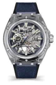 Kenneth Cole KCWGR2136403 Men's Silicone Strap Automatic Skeleton Watch