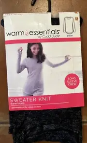 WARM ESSENTIALS BY CUDDI DUDS WOMENS SWEATER KNIT WARM LAYERS