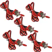 MTS-1 Heavy Duty Pre Wired 6A 12VDC On/Off Toggle Switch Control 6 Amp (5/pack)
