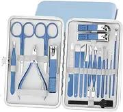 CVBFDB Nail Clippers Manicure Set Pedicure Kit 18 PCS Professional Nail Care Kit with Care Tools Stainless Steel