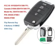 Remote Key Fob Transmitter 4 Buttons 315mhz ID46 Chip