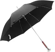 WLLKIY Long Handle Sunny Umbrella, Alloy Dog Head Umbrella Handle, Creative Animal Head Sun Protection And Windproof Business Golf Umbrella