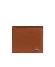 logo-plaque leather wallet One size leaves