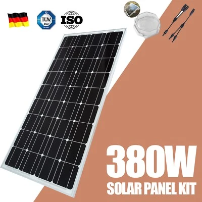 400W 380W Solar Panel 12V Mono 350 Watt Caravan Camping Power Battery Charging