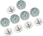 CLISPEED 10Pcs Rhinestone Thumb Tacks Decorative Push Pins for Maps Cork Boards and Office Use Multi Functional Desk Accessories for Women Unique Design
