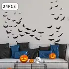 LED Bats Wall Stickers Bat Wall Decals Window Clings Decorative Bats Wall Bats