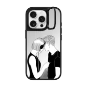 iPhone 16 Pro Mirror Ring Stand Case MagSafe Compatible Love Song