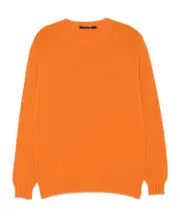 Long pullover sweater IT48 carrot orange
