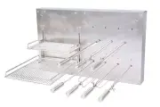 Brazilian Rotisserie System for BBQ 7 Skewers Grill automatic Grade Parrilla