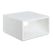 Convenience Concepts Coffee Table 18" H X 31.5" L Square Particle Board In White