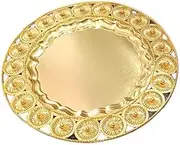 Copper Pooja Thali 6 Portion Plate, Poojan Purpose, Spiritual Gift Diwali Pooja Thali Set, Pooja Decorative Items for Home, Occasional Return Gift